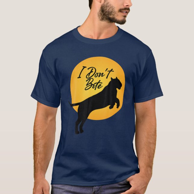 Think Less Feel Meow - Funny Cat T-Shirt (Front)
