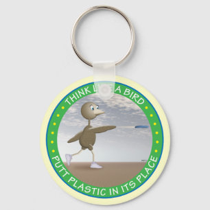 Think Like A Bird Key Ring