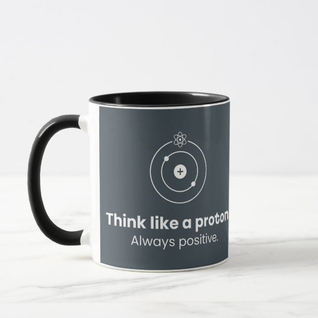 Think Like a Proton Black Combo Mug (Left)