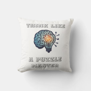 Think Like a Puzzle Master Cushion