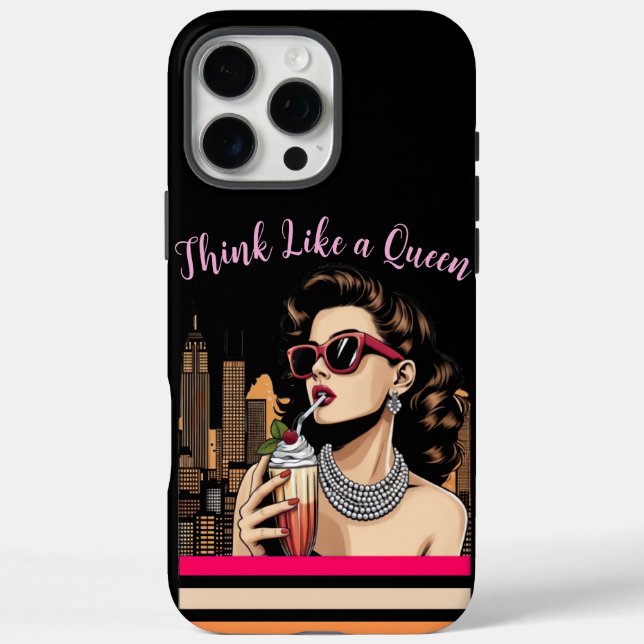 Think Like a Queen Case-Mate iPhone Case (Back)