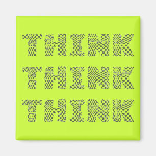 THINK - Lime Magnet