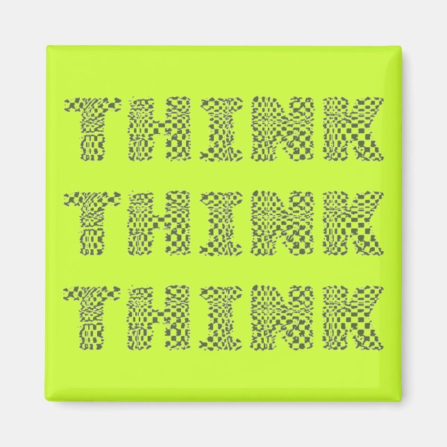 THINK - Lime Magnet (Front)
