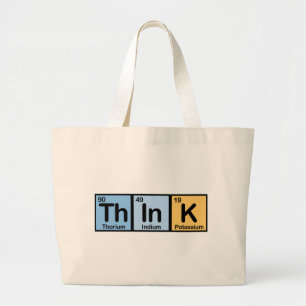 Think made of Elements Large Tote Bag