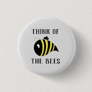 Think of Bees Button