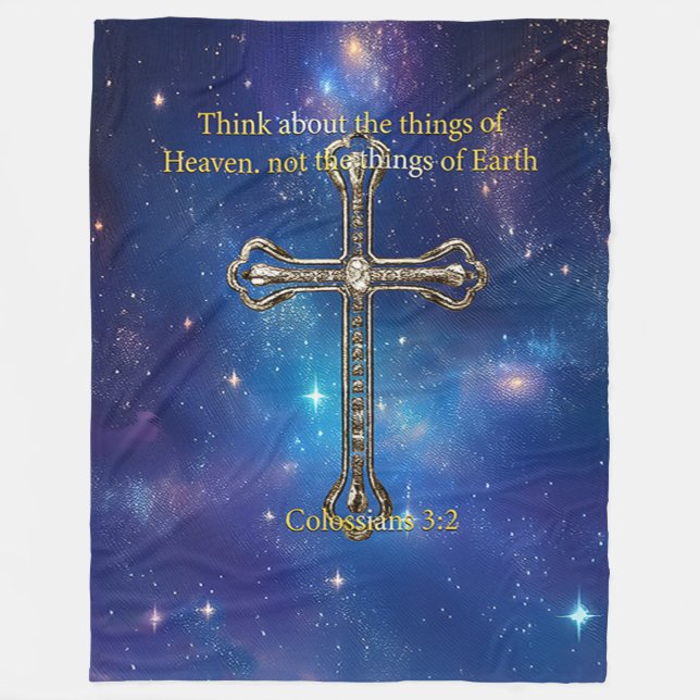 Think of Heaven Fleece Blanket (Front)