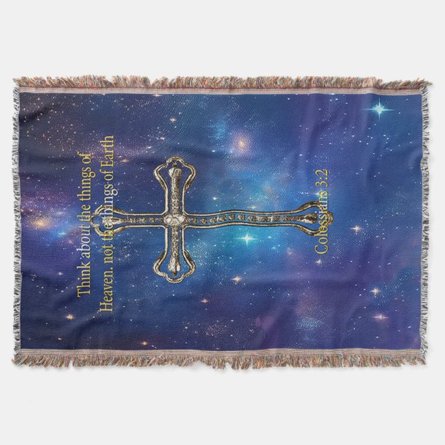 Think of Heaven Throw Blanket (Front)