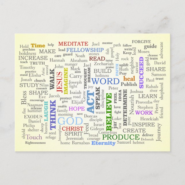 Think on These Things Postcard (Front)