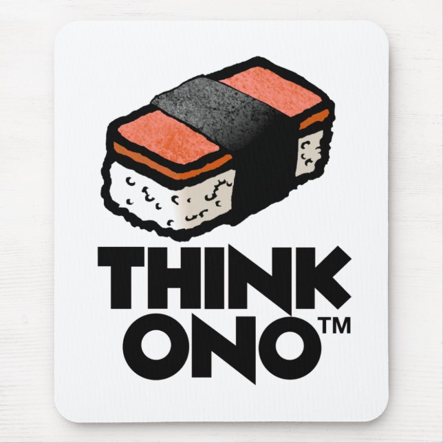 Think Ono Spam Musubi Mouse Pad (Front)