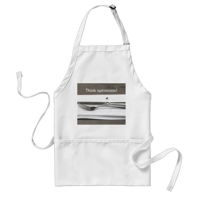 Think optimistic! standard apron (Front)