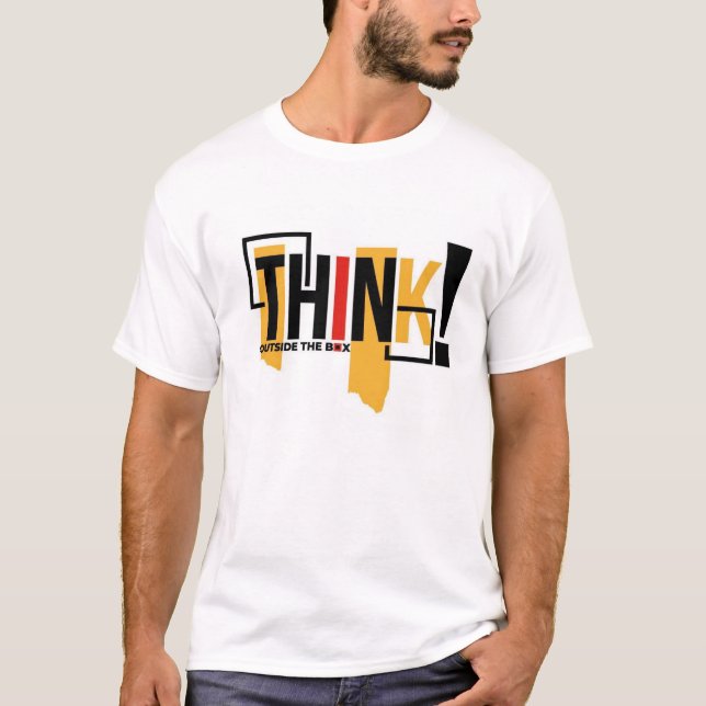 Think out side the box white T-Shirt (Front)