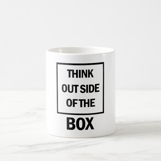 Think Outside Of The Box  Coffee Mug (Center)