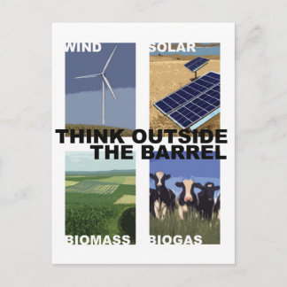 Think Outside the Barrel Postcard
