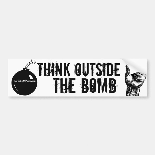 Think Outside the Bomb Bumper Sticker (Front)