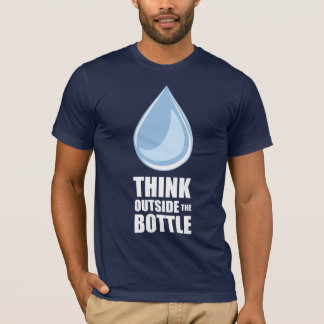 Think Outside the Bottle - Men's Navy T-Shirt