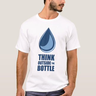 Think Outside the Bottle - Men's White T-Shirt