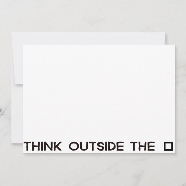 THINK OUTSIDE THE BOX (Front)