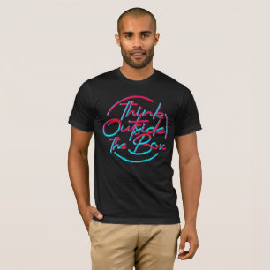 Think Outside the Box 3D Retro T-Shirt