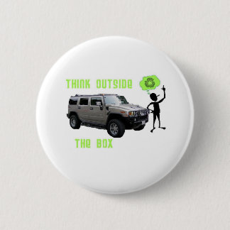 Think Outside the Box! 6 Cm Round Badge
