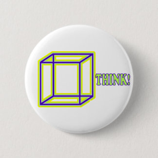 Think Outside the Box! 6 Cm Round Badge