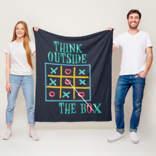 Think Outside the Box Camping Trip Fleece Blanket