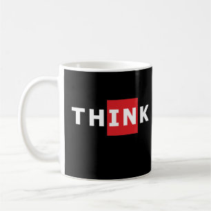 Think outside the box coffee mug