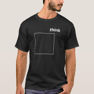 Think Outside The Box Funny Witty Abstract Humour T-Shirt