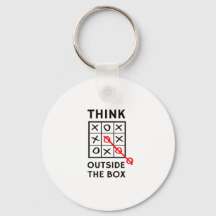 Think Outside The Box Key Ring