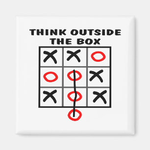 Think Outside The Box Magnet