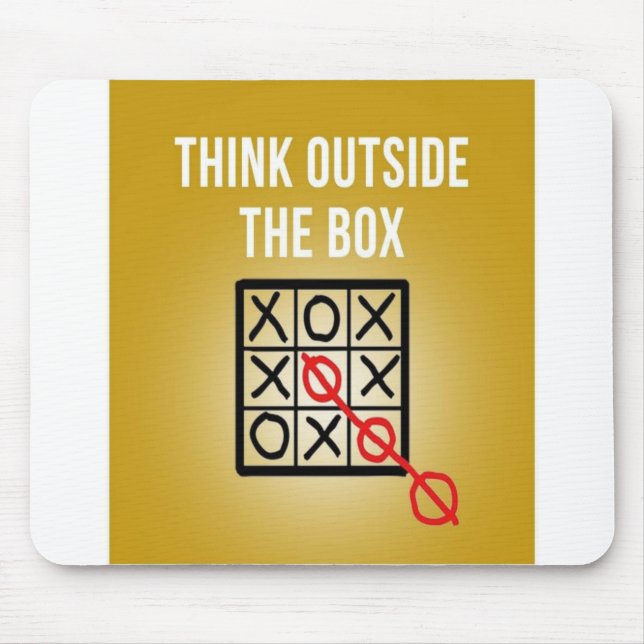 Think Outside the Box Mouse Pad (Front)