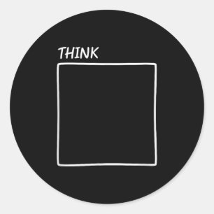 Think Outside The Box New Perspective  Classic Round Sticker
