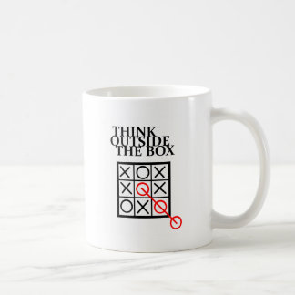 Think Outside the Box - Noughts and Crosses Coffee Mug