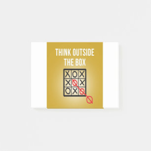 Think Outside the Box Post-it Notes