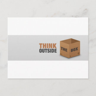 Think outside the Box Postcard