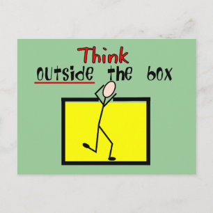 Think Outside the Box Postcard