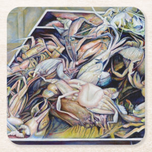 Think outside the box, Singapore Square Paper Coaster