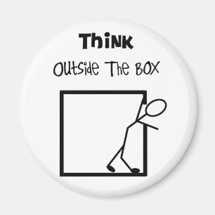 "Think Outside The Box" T-Shirts Magnet