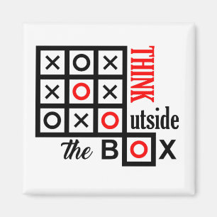 think outside the box tic tac toe extra smart clev magnet