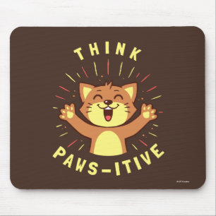 Think Paws-itive Mouse Pad