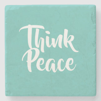 Think Peace Stone Coaster