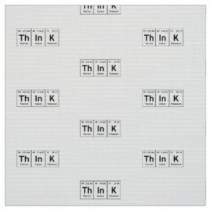 ThInK Periodic Table Element Word Chemistry Symbol Fabric