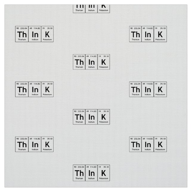 ThInK Periodic Table Element Word Chemistry Symbol Fabric (Swatch)
