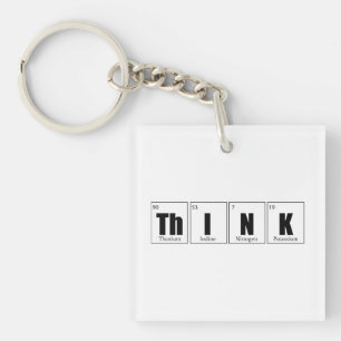 Think Periodic table Key Ring