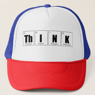 Think Periodic table Trucker Hat