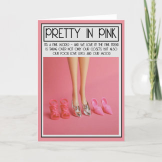 THINK PINK CARD WITH PINK SHOES