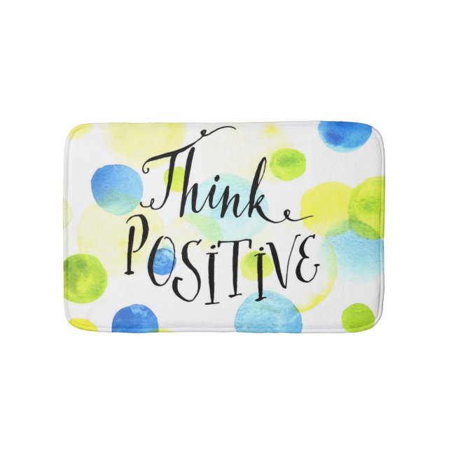Think Positive Bath Mat (Front)