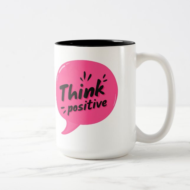 Think Positive – Bold Motivational Mug (Right)