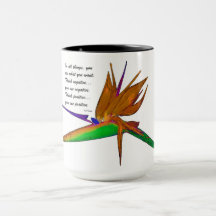Think Positive Custom Coffee Mug