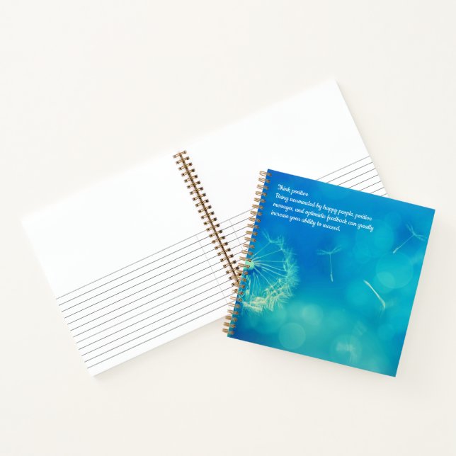 Think Positive Hardcover Notebook (Inside)