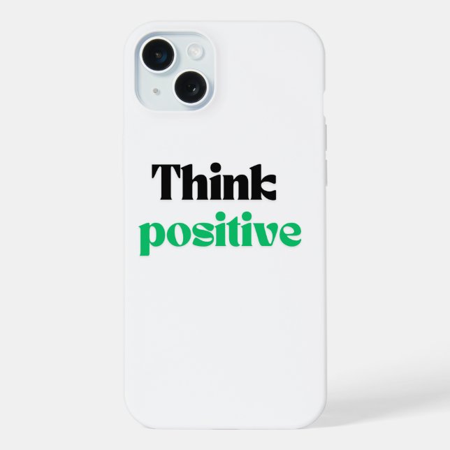 Think positive iPhone case (Back)